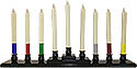 12" FLAMELESS -BATTERY PF & ADV- CANDLES and STAND