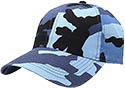 BLUE CAMO BASEBALL CAP