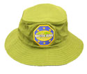 Olive green floppy hat / mg6 word logo - 1 size fits all