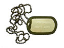 Black/Silencer Embossed God's Army Pathfinder Dog Tag