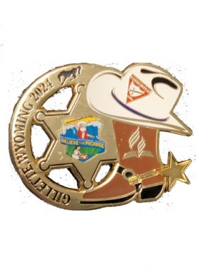 BTP 2024 SPINNING BOOT SPUR PIN - Pathfinder Shirts